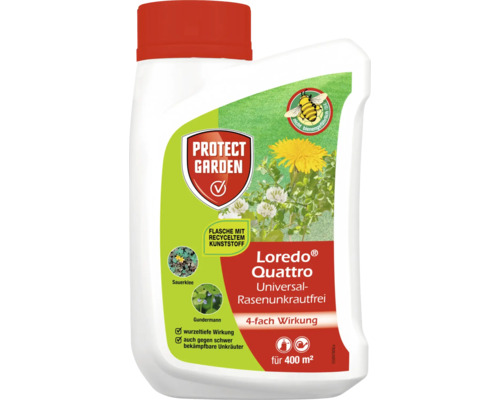 Universal-Rasen Unkrautfrei Loredo Quattro Protect Garden 400 ml Konzentrat für 400 m²