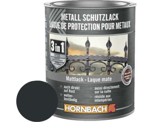 HORNBACH Metallschutzlack 3in1 matt anthrazitgrau 750 ml