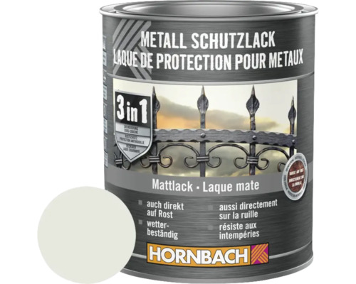 HORNBACH Metallschutzlack 3in1 matt lichtgrau 750 ml