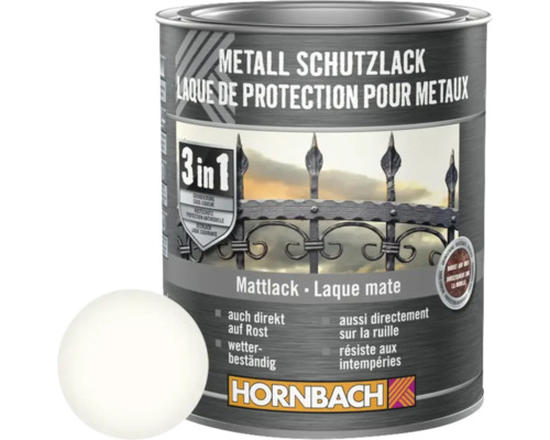 HORNBACH Metallschutzlack 3in1 matt weiß 750 ml