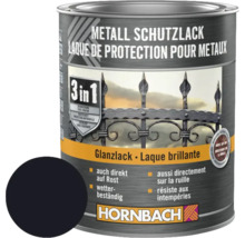 HORNBACH Metallschutzlack 3in1 glänzend schwarz 750 ml-thumb-0