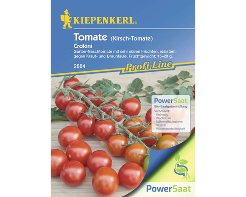 Kirsch-Tomate Crokini, F1 Kiepenkerl PowerSaat Hybrid-Saatgut Gemüsesamen