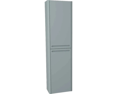 Hängehochschrank mit 2 Türen Devo Gloria 2.0 rechts BxHxT 40x172x33 cm fjord glatt Grauer Badezimmer-Hochschrank mit zwei Türen und Griffen