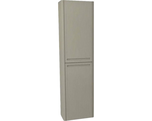 Hängehochschrank mit 2 Türen Devo Gloria 2.0 rechts BxHxT 40x172x33 cm stone grey supermatt geriffelt