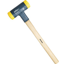 Vorschlaghammer rückschlagfrei Wiha 80 mm Kopfdurchmesser mit Hickory-Holzstiel und Rund-Schlagkopf mittelhart-thumb-0
