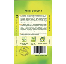 Möhren Berlicum 2 Saatgutpackung
