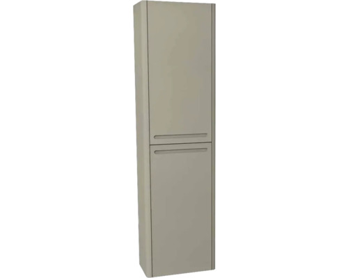 Hängehochschrank mit 2 Türen und Wäschekorb Devo Gloria 2.0 rechts BxHxT 40x172x33 cm stone grey supermatt glatt