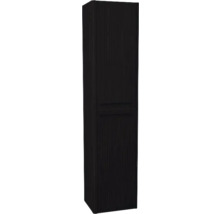 Hängehochschrank mit 2 Türen und Wäschekorb Devo Gloria 2.0 rechts BxHxT 40x172x33 cm perfect touch black geriffelt