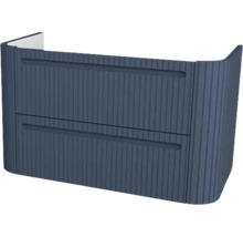 Waschtischunterschrank Devo Gloria 2.0 86x50x42 cm perfect touch parisian blue geriffelt