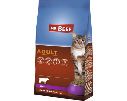 Katzenfutter trocken MR.BEEF Basic 10 kg Rind ohne Gentechnik, ohne industriellen Zuckerzusatz, ohne Farbstoffe, ohne Soja Hergestellt in Deutschland