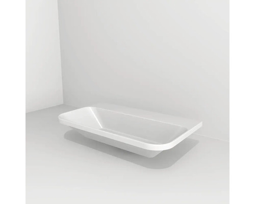 Devo Möbelwaschtisch Gloria 2.0 70 x 42 cm ohne Hahnloch weiß mit Beschichtung UM-GLORIA70-BO Devo Möbelwaschtisch Gloria 2.0 70 x 42 cm ohne Hahnloch weiß mit Beschichtung UM-GLORIA70-BO