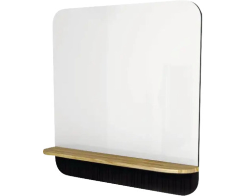 Badspiegel mit Holzablage Devo Gloria 2.0 86x86x14 cm Perfect Touch Black glatt GL2-LUPL86-1-F97D01 Badspiegel mit Holzablage Devo Gloria 2.0 86x86x14 cm Perfect Touch Black glatt GL2-LUPL86-1-F97D01