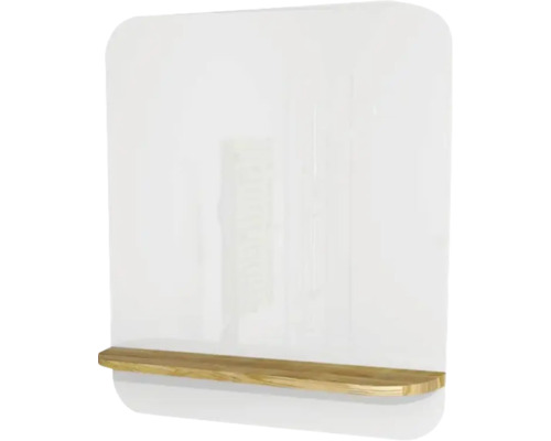 Badspiegel mit Holzablage Devo Gloria 2.0 86x86x14 cm Premium White Supermatt glatt GL2-LUPL86-1-F83D01 Badspiegel mit Holzablage Devo Gloria 2.0 86x86x14 cm Premium White Supermatt glatt GL2-LUPL86-1-F83D01
