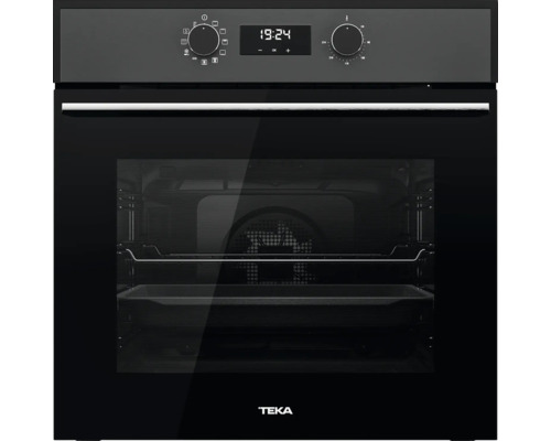 TEKA Backofen HSB630BK Nutzvolumen 70 l Maße BxHxT 595 mm x 455 mm x 537 mm Teka Einbaubackofen mit digitaler Anzeige und Bedienknöpfen