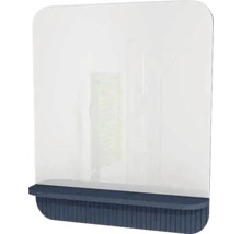 Badspiegel mit Ablage Devo Gloria 2.0 86x86x14 cm Parisian Blue geriffelt GL2-LUPL86-2-F103