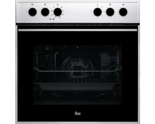 TEKA Backofen 111270000 Nutzvolumen 70 l Maße BxHxT 595 mm x 595 mm x 537 mm Edelstahl Einbaubackofen mit Bedienknebeln und Teka Logo