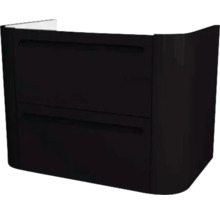 Waschtischunterschrank Devo Gloria 2.0 70x50x42 cm perfect touch black glatt