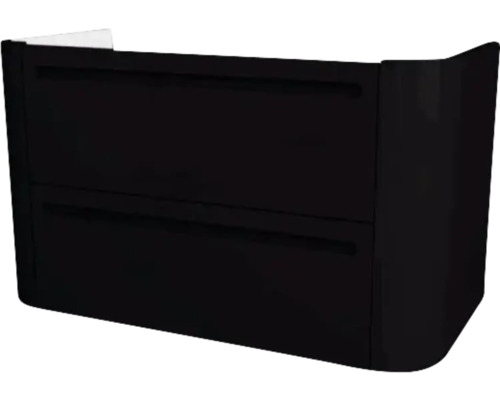 Waschtischunterschrank Devo Gloria 2.0 86x50x42 cm perfect touch black glatt