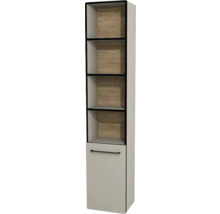 Hochschrank mit Glasböden und einer Tür für Badezimmer