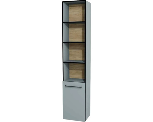 Hängehochschrank halboffen mit 1 Tür Devo Sonus 2.0 links BxHxT 38x186x30 cm fjord