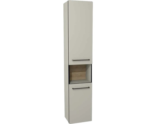 Hängehochschrank mit 2 Türen mit offene Fach Devo Sonus 2.0 rechts BxHxT 38x186x30 cm classico muschel Hängehochschrank mit 2 Türen mit offene Fach Devo Sonus 2.0 rechts BxHxT 38x186x30 cm classico muschel