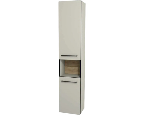 Hängehochschrank mit 2 Türen mit offene Fach Devo Sonus 2.0 links BxHxT 38x186x30 cm classico muschel Hängehochschrank mit 2 Türen mit offene Fach Devo Sonus 2.0 links BxHxT 38x186x30 cm classico muschel