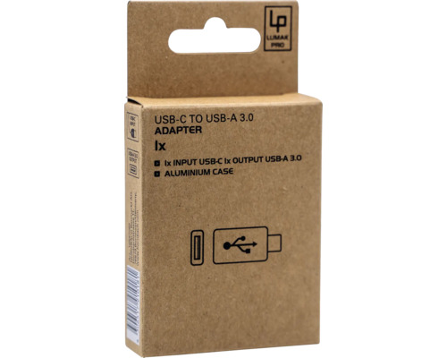 Verpackung eines USB-C auf USB-A 3.0 Adapters