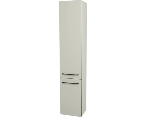 Hängehochschrank mit 2 Türen Devo Sonus 2.0 links BxHxT 38x186x30 cm classico muschel Badezimmer Hochschrank mit zwei Türen und Griffen