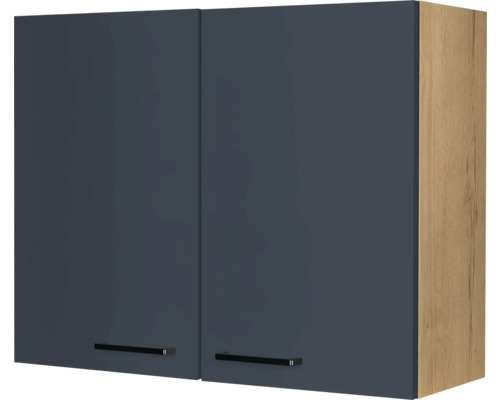 NOBILIA Hängeschrank Urban BxTxH 90 x 35 x 72 cm Frontfarbe fjordblau matt Korpusfarbe eiche sierra-0