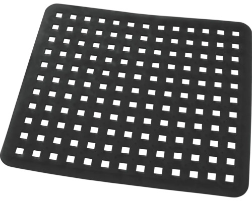 Spülbeckenmatte Quadro schwarz 29x31,5 cm