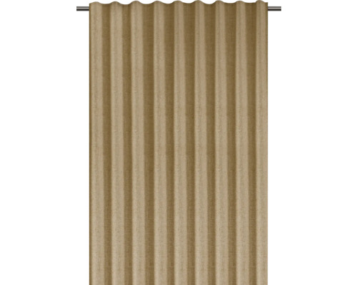 Gardine mit Faltenbandaufhängung an einer Gardinenstange