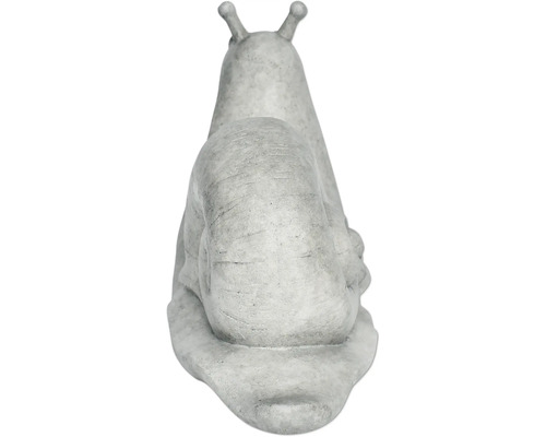 Gartendekoration Schnecke aus Stein von hinten