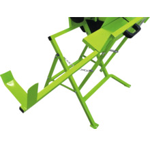 Brennholzsäge mit Untergestell aus Metall