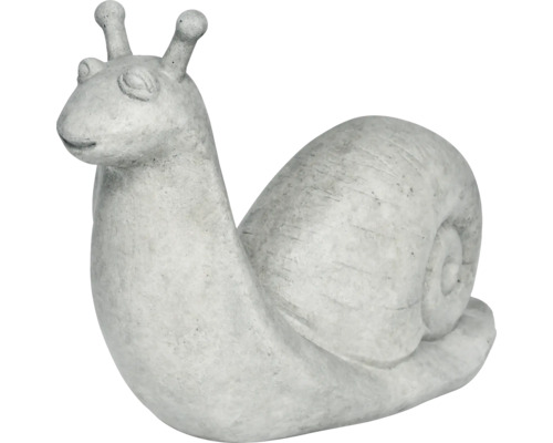Dekorative Schneckenfigur aus Steinguss für den Garten