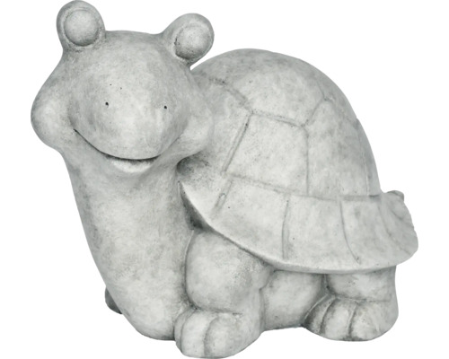Gartenfigur Schildkröte Lafiora 50 x 31,5 x 36,5 cm hellgrau