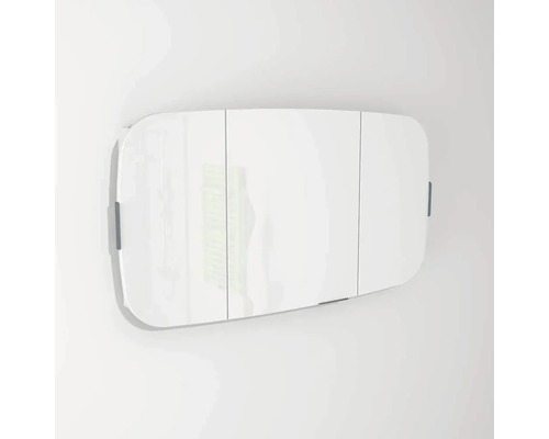 Spiegelschrank Devo Oval BxHxT 110x60x13.8 cm alpine white/grey