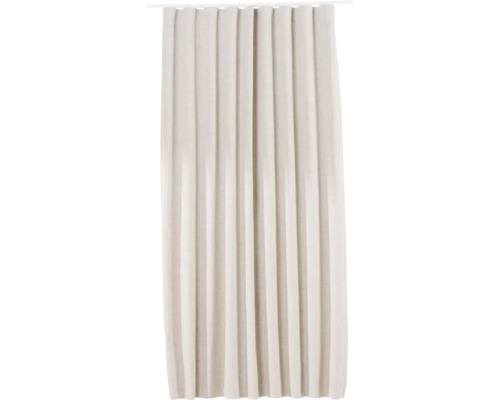 Vorhang mit Universalband Ares beige 260 x 250 cm Gardine aus Stoff