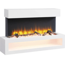 Elektrischer Kamin mit Holzscheiten und Beleuchtung