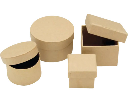 Mini-Boxen-Set aus Pappe 4-teilig