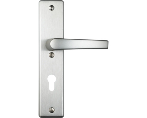 Türdrückergarnitur mit Schlüsselrosette aus Edelstahl