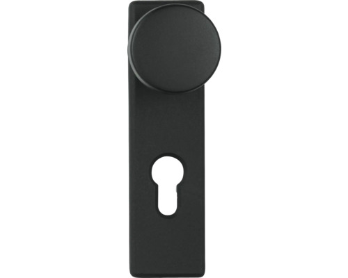 Türbeschlag mit rundem Knauf und Schlüsselloch