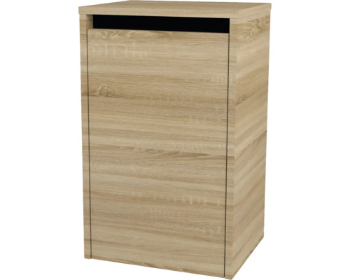 Hängeschrank mit 1 Tür und Wäschekorb Devo Etna 2.0 BxHxT 40x65x33 cm natural bardolino oak