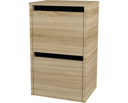 Hängeschrank mit 2 Schubladen Devo Etna 2.0 BxHxT 40x65x33 cm natural bardolino oak Schuhschrank mit zwei Fächern