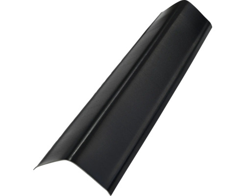 Gutta Guttanit+ Giebelwinkel schwarz 1050 mm x 170 mm x 170 mm x 2,25 mm Dunkle Sockelleiste aus Kunststoff