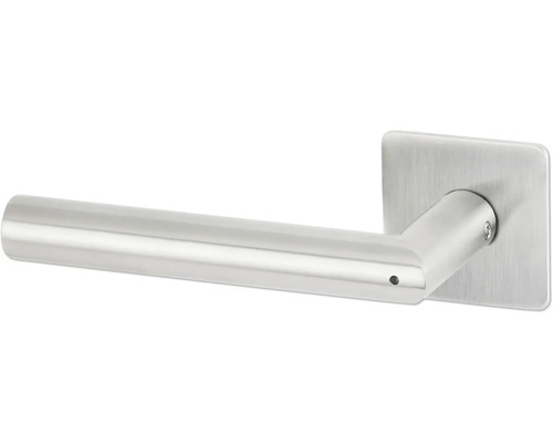 Edelstahl Türdrücker auf Vierkantrosette