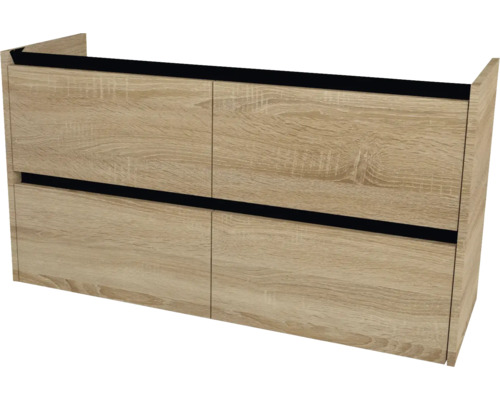 Waschbeckenunterschrank Devo Etna 2.0 118x64x40 cm ohne Waschbecken natural bardolino oak