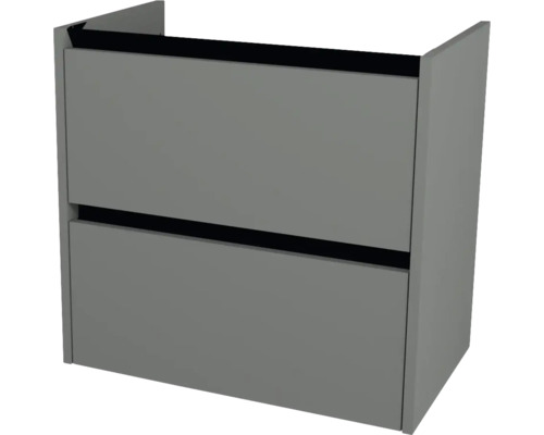 Waschbeckenunterschrank Devo Etna 2.0 67x64x40 cm ohne Waschbecken dust grey Waschtischunterschrank mit zwei Schubladen