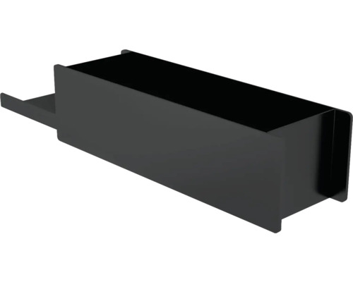 Wandregal mit 1 Ablage Devo Etna 2.0 BxHxT 45x9x11 cm schwarz ET2-PRZ1xPL45-L09 Schwarzer Briefkasten aus Metall