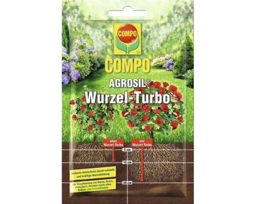 Wurzelaktivator COMPO AGROSIL Wurzel-Turbo 50 g Bewurzelungshilfsmittel COMPO Agrosil Wurzel-Turbo Packung zur Förderung des Pflanzenwachstums