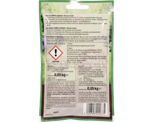 COMPO Agrosil Wurzel Turbo, 0,05 kg